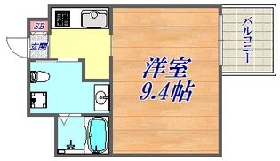 イーストヴィレッジ三宮【4階】の間取り