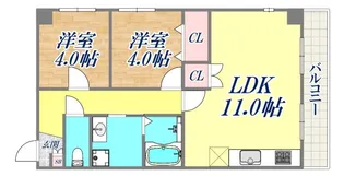 花隈富士マンション【5階】の間取り