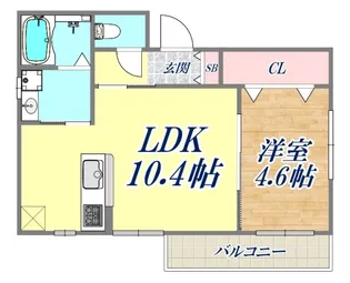 フェンネル長田【2階】の間取り