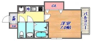 Luxe芦屋南【2階】の間取り