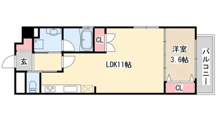 STELLA LUCE北野坂【7階】の間取り