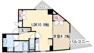STELLA LUCE北野坂【3階】の間取り