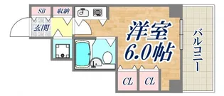 朝日プラザ西上橘通【6階】の間取り