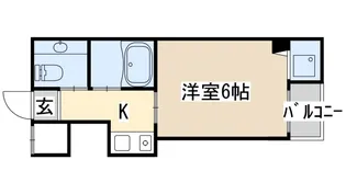 ヴェルデ神戸【5階】の間取り