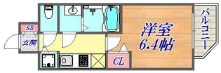 プレサンスみなと元町駅前【7階】の間取り