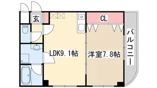 ファゼンダ78【3階】の間取り
