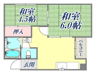 中野マンション【4階】の間取り