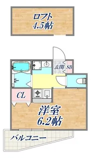 エステムコート神戸県庁前3フィエルテ【13階】の間取り