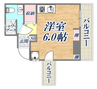 ダイドーメゾン神戸【2階】の間取り