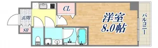 レ—ヴメゾン新神戸【6階】の間取り