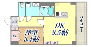 メゾンドリベルテ【6階】の間取り