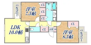 シュネルパーク・レジデンス【1階】の間取り