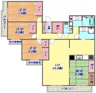 シュネルパーク・レジデンス【2階】の間取り
