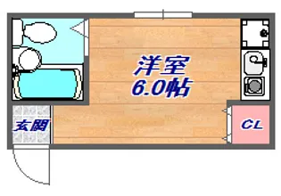 コーポクレドール【1階】の間取り