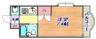ジョイフル石屋川【3階】の間取り