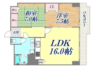 東急ドエル摩耶【3階】の間取り