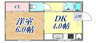 ハイツ八坂【2階】の間取り