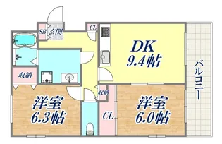 住吉本町壱番館【1階】の間取り