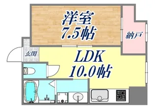 鶯橋マンション【4階】の間取り