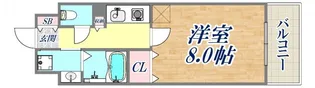 アミーグランコート三宮【9階】の間取り