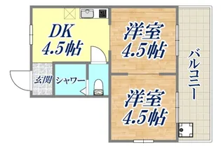 中山手ビル【5階】の間取り