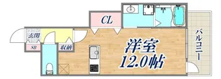 プレジール三ノ宮3【4階】の間取り