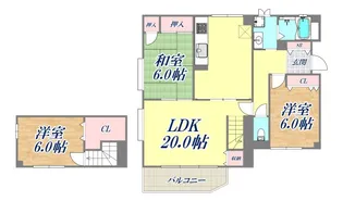 ハイム北野の間取り