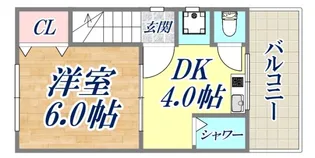 カーサ原田通【2階】の間取り