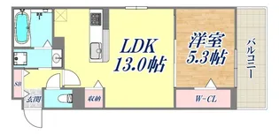 Euphoria籠池通【3階】の間取り