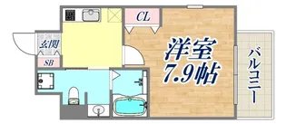 1Kの間取り画像