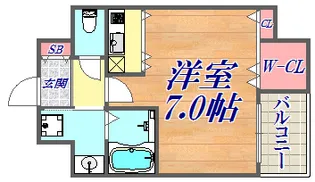 TOYOTOMi STAY Premium 神戸湊川公園【2階】の間取り