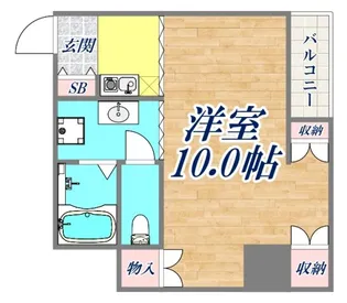 ネオアージュ神戸元町【5階】の間取り