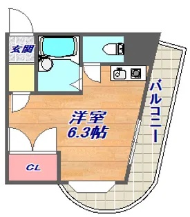 ヒルズ六甲【4階】の間取り