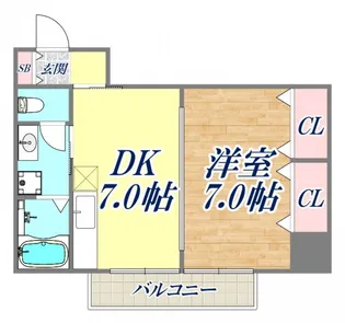 ディアス親和【1階】の間取り
