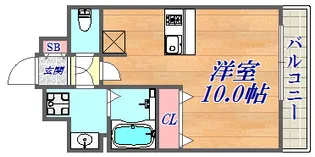 プレサンスTHE神戸【3階】の間取り