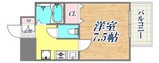 ラフィーネ兵庫【5階】の間取り