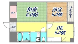 エバーグリーン2番館【5階】の間取り