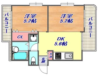 リヴェール本山【3階】の間取り