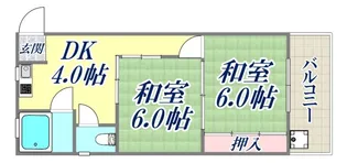 ニッシン岡本マンション【203号室】の間取り