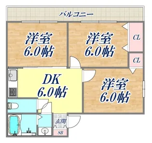福興ビル【3階】の間取り