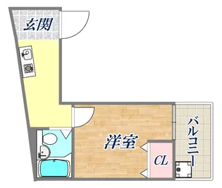 中間東雲ハイツ【5階】の間取り