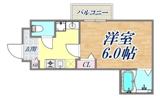 ラムール六甲山ノ手【2階】の間取り