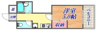 モンサンミッシェルハサカ【6階】の間取り