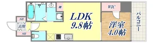 ブエナビスタ神戸三宮【9階】の間取り