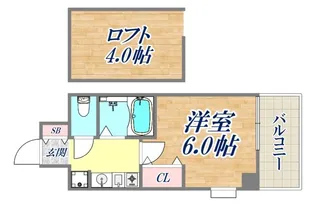 エステムコート神戸県庁前3フィエルテ【13階】の間取り