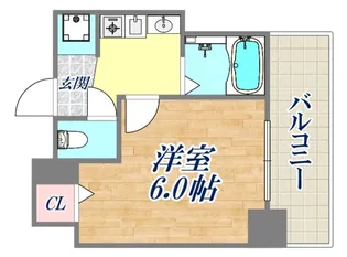 エステムコート神戸県庁前【7階】の間取り