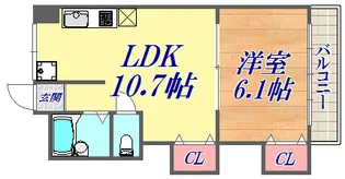 シルフィード・ドゥ・永沢【5階】の間取り
