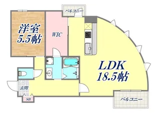 古満ゲボイデ【7階】の間取り