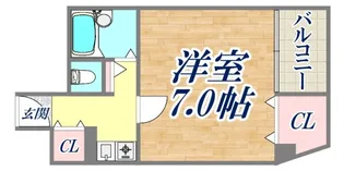 ブロスコート住吉【2階】の間取り
