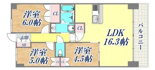 ワコーレ神戸トアプレミアム【2階】の間取り